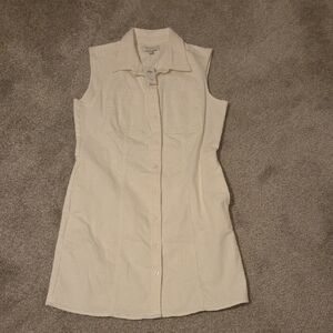 Banana Republic White Stretch Denim Mini